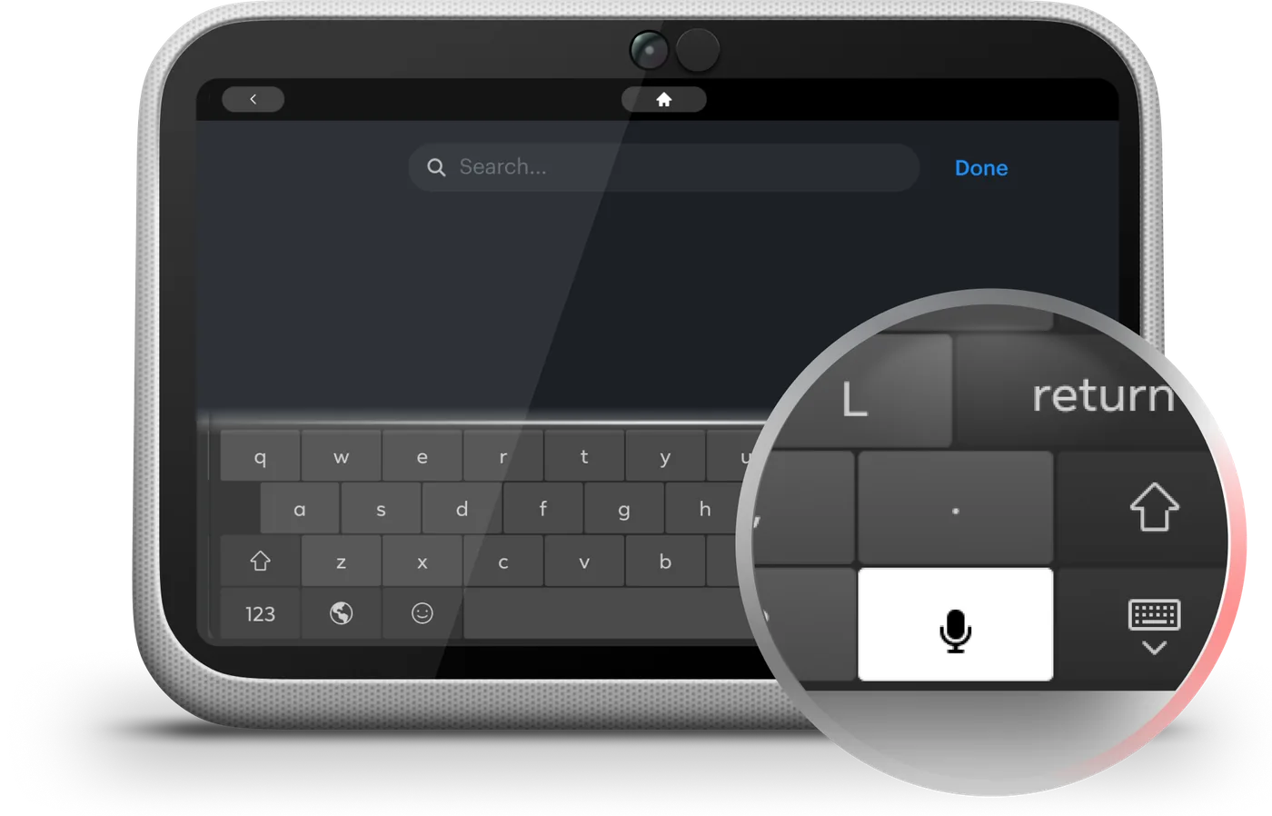 Portal Dictation — device view 1
